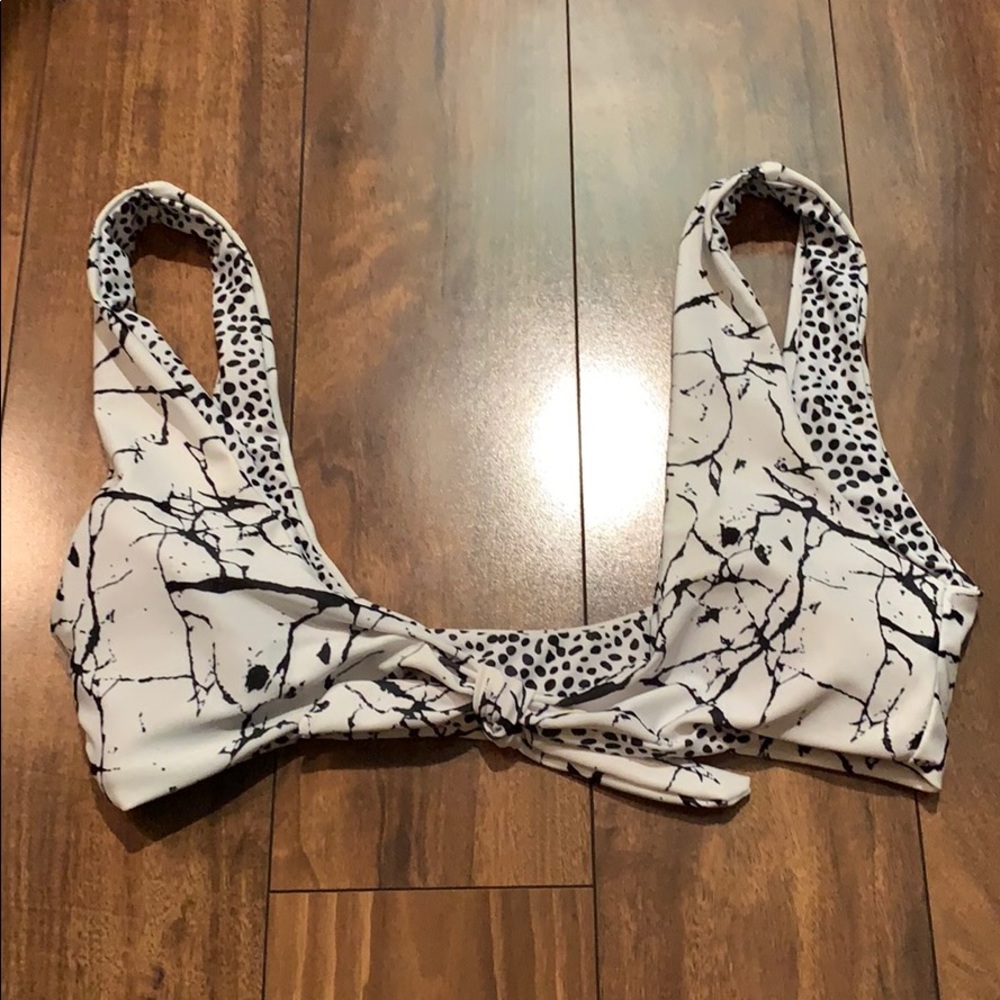 Reversible marble swim top!